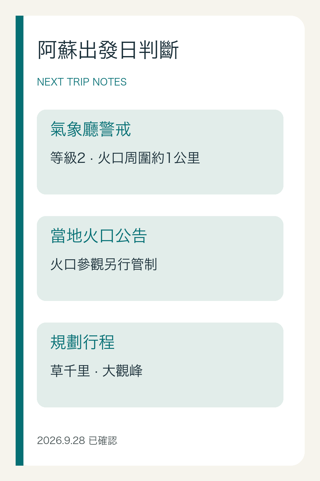 阿蘇出發日檢查條件