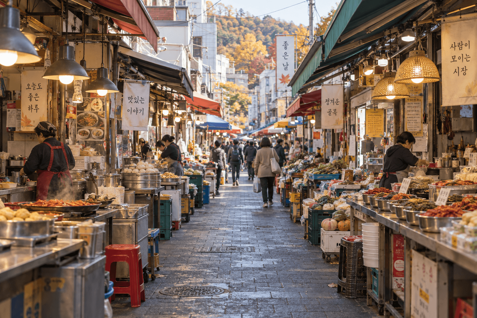 Example image of a traditional market alley