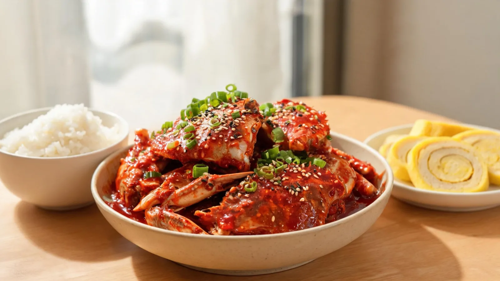 Spicy marinated crab