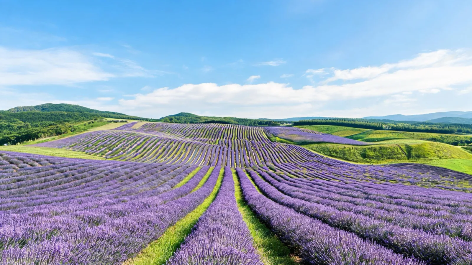The lavender fields at Farm Tomita