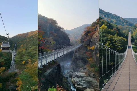 Illustrative pedestrian bridge view at Sogeumsan Grand Valley