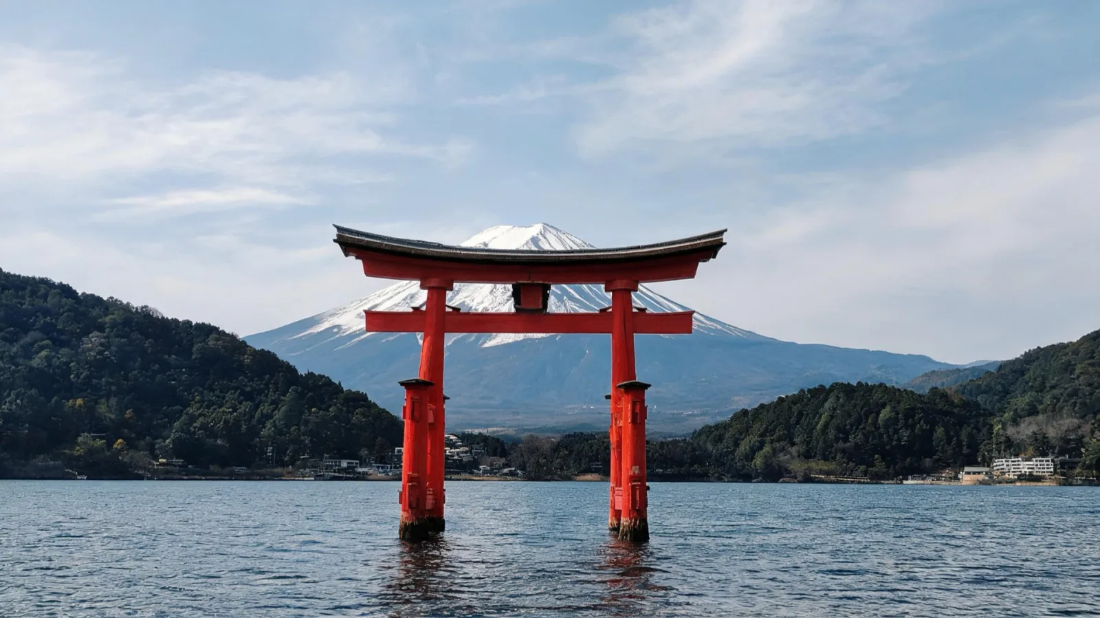 Lake Ashi and the Torii of Peace in Hakone