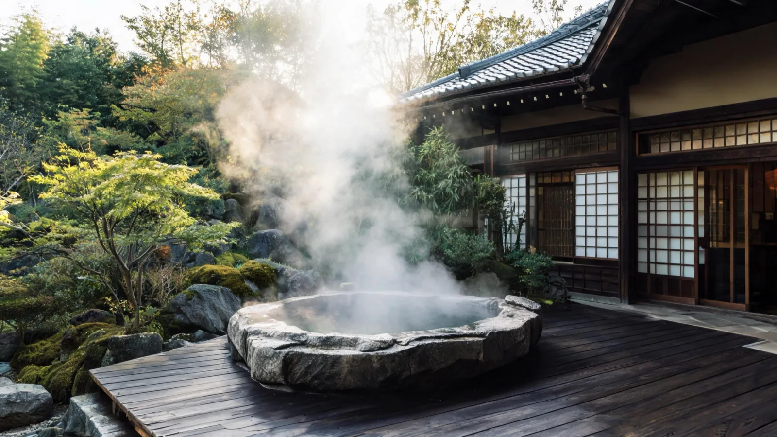 Hakone ryokan open-air bath