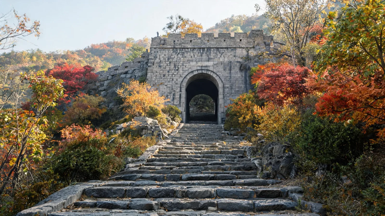 AI-generated travel image representing Jinju Fortress