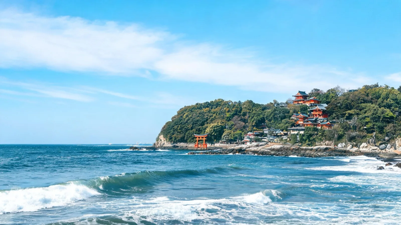 Enoshima coastal scenery