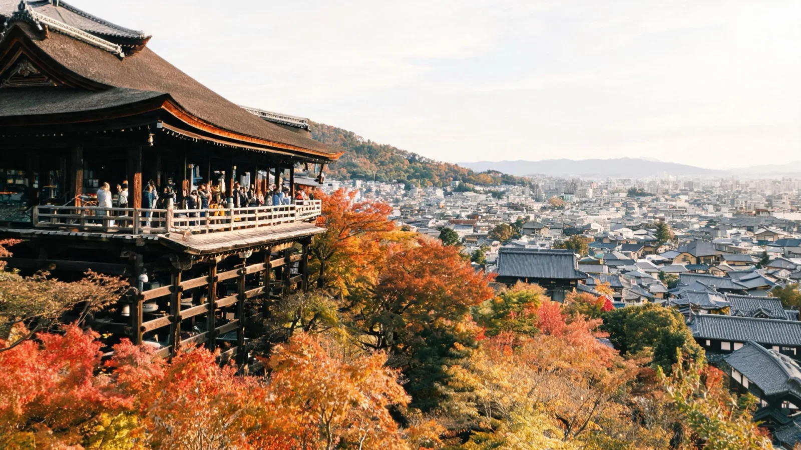 Kiyomizudera and central Kyoto