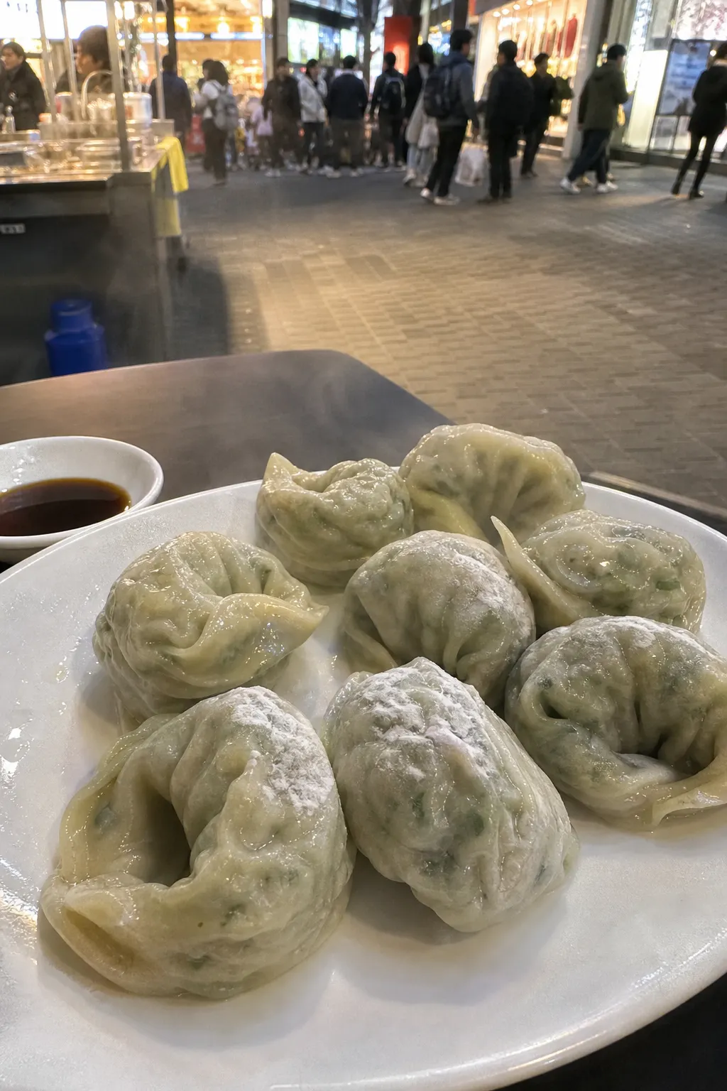 餃子與小菜的示意食物