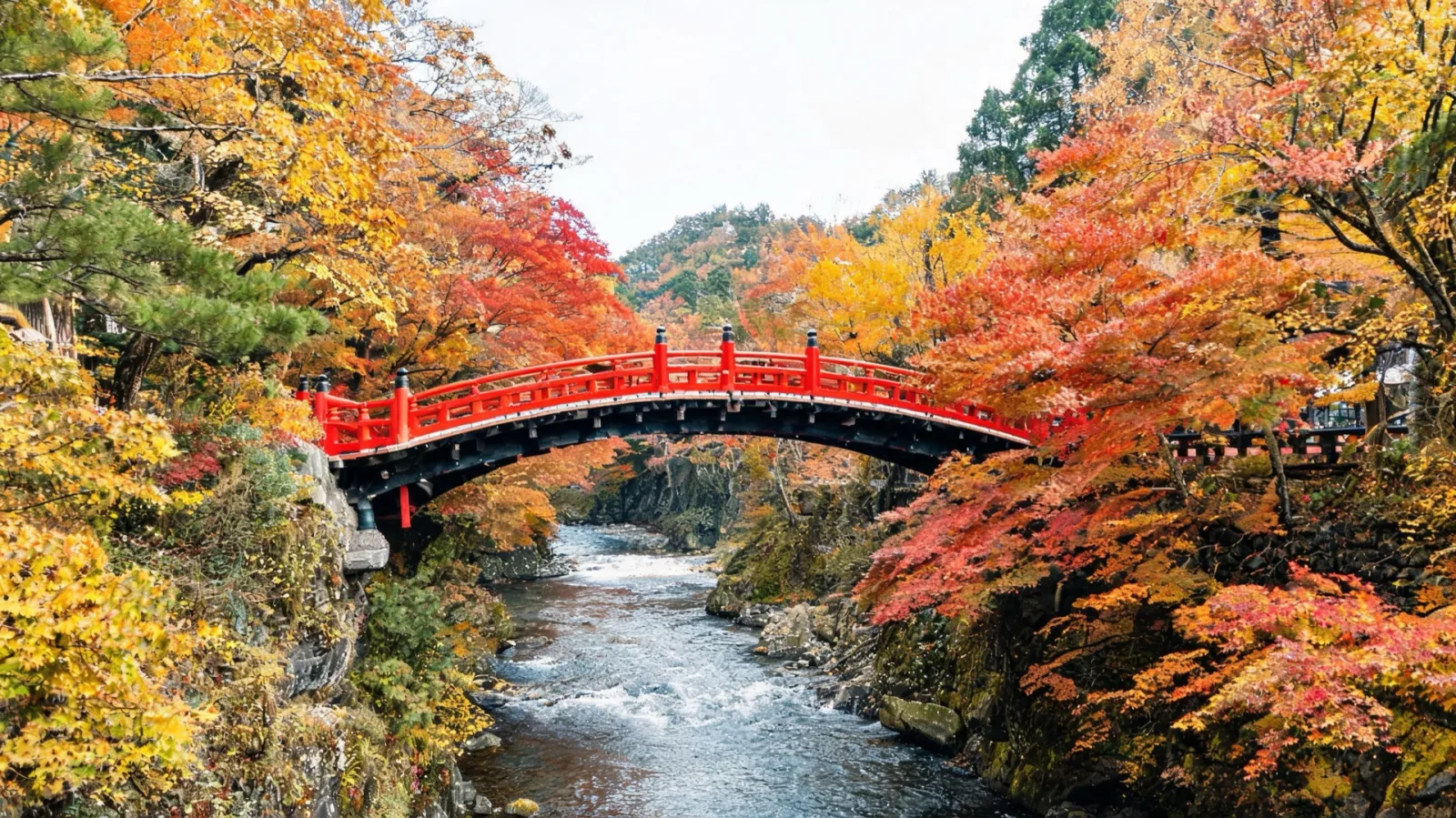 Nikko Shinkyo vermilion bridge