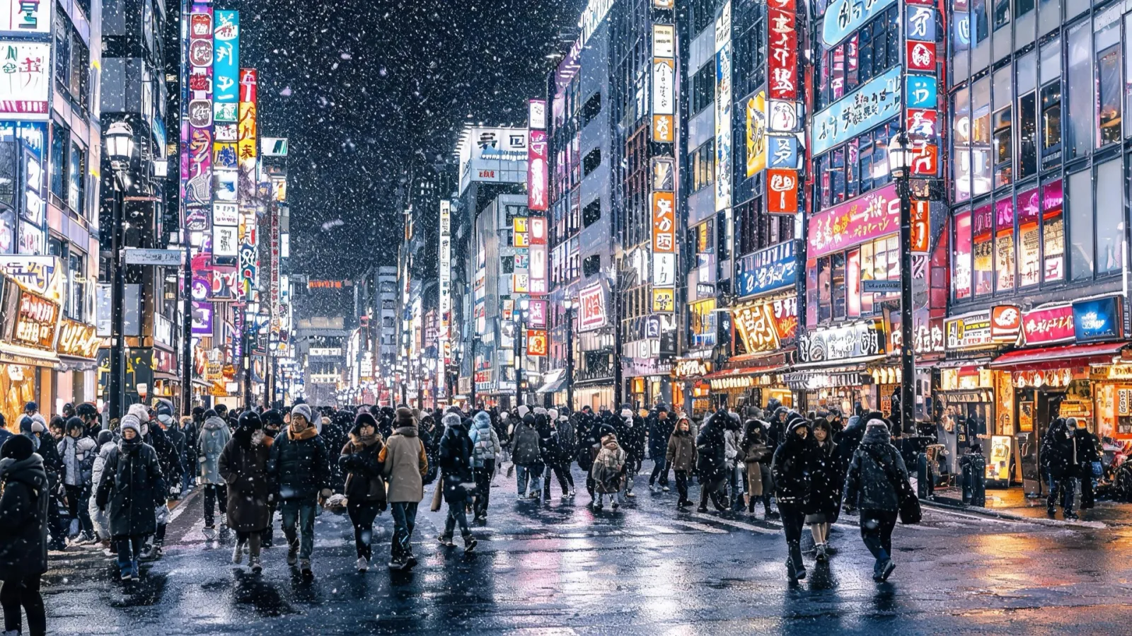 The streets of Sapporo's Susukino