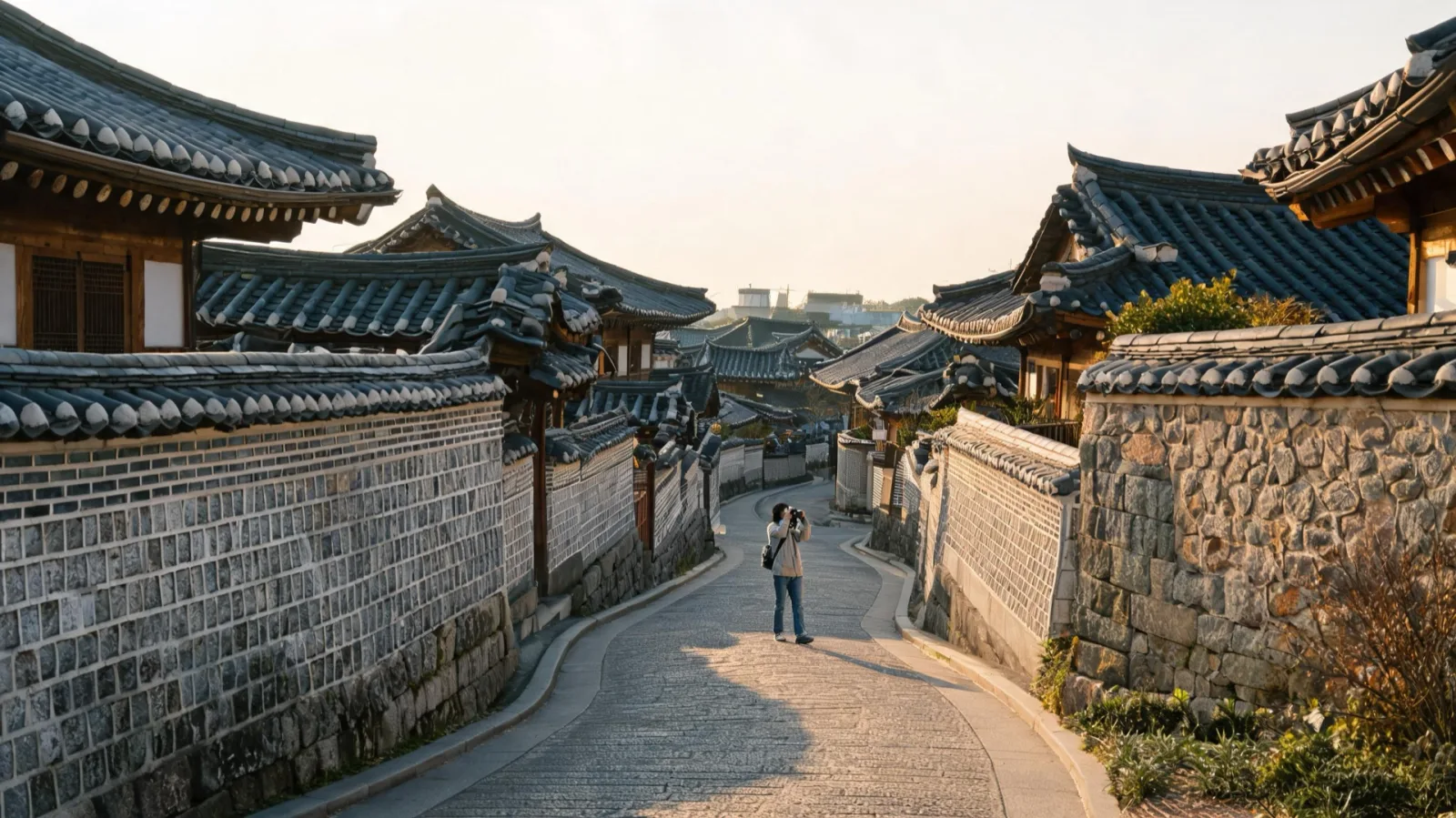 A walk along the Jagyeongdanjang stone wall path in Bukchon