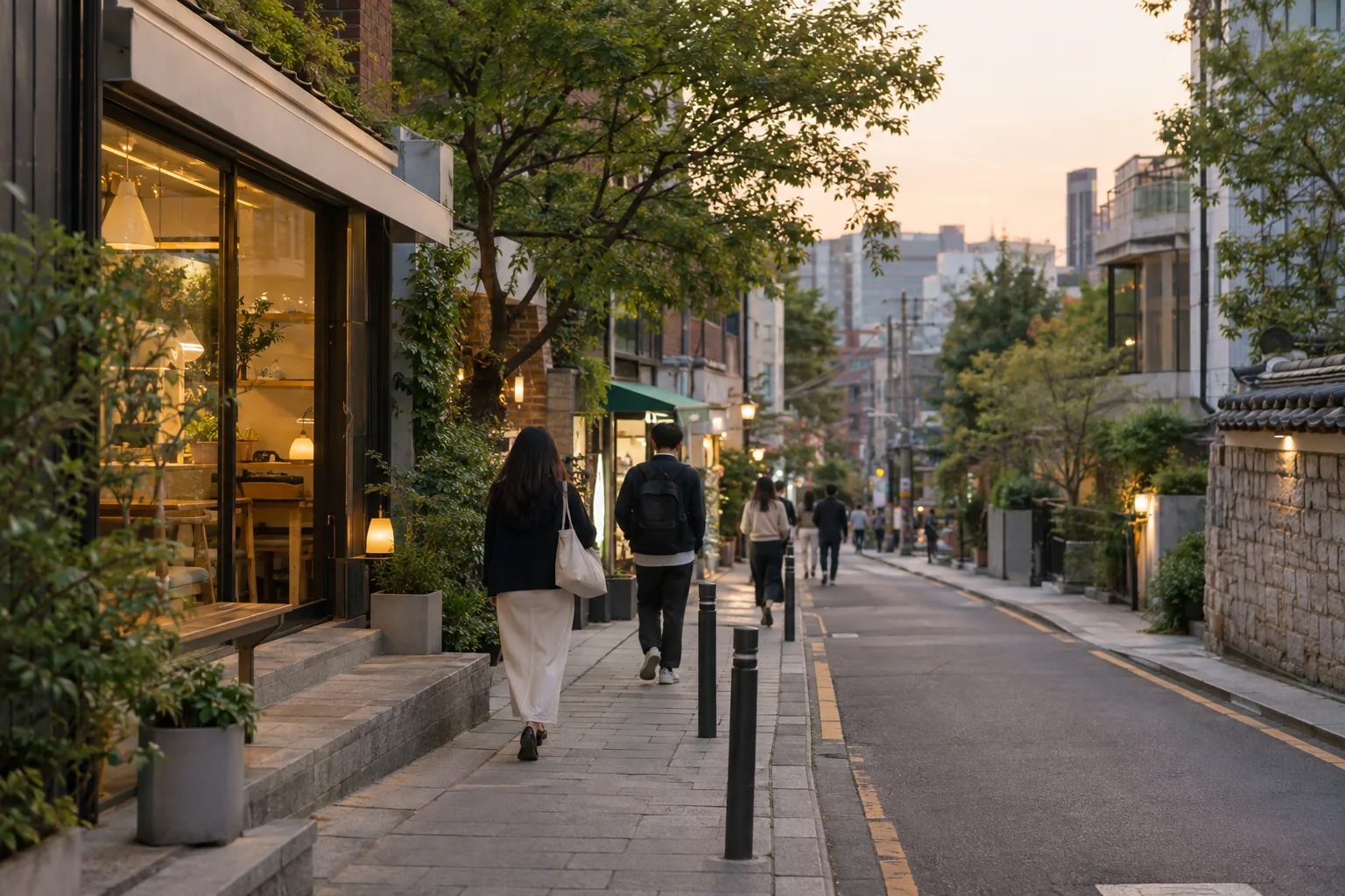 서울 여행 분위기를 보여주는 AI 생성 예시 이미지
